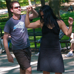 Dancing in the park